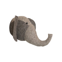 Creative Co-Op Handmade Wool Felt Elephant Head Wall Décor