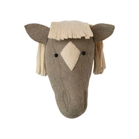 Creative Co-Op Handmade Wool Felt Horse Head Wall Décor