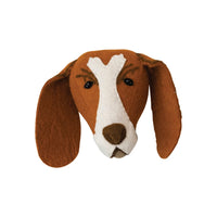 Creative Co-Op Handmade Wool Felt Dog Head Wall Décor