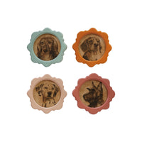 Creative Co-Op Framed Wall Décor with Vintage Reproduction Dog Image, 4 Styles