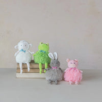 Creative Co-op Fabric Bean Bag Animal, 4 Styles