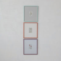 Creative Co-op Wood Framed Glass Photo Frame w/ Oversized Mat, 3 Colors