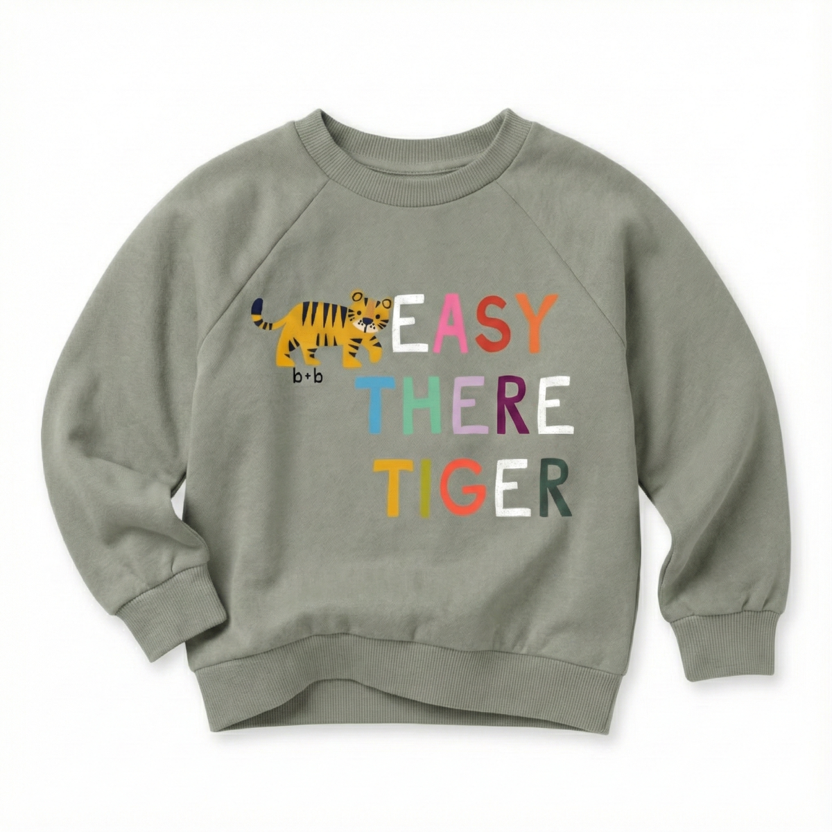bug + bean kids - Organic Cotton Sweatshirt - Easy There Tiger