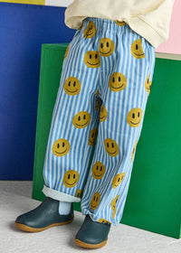 Alice & Wonder - Striped Denim Smiley Pant