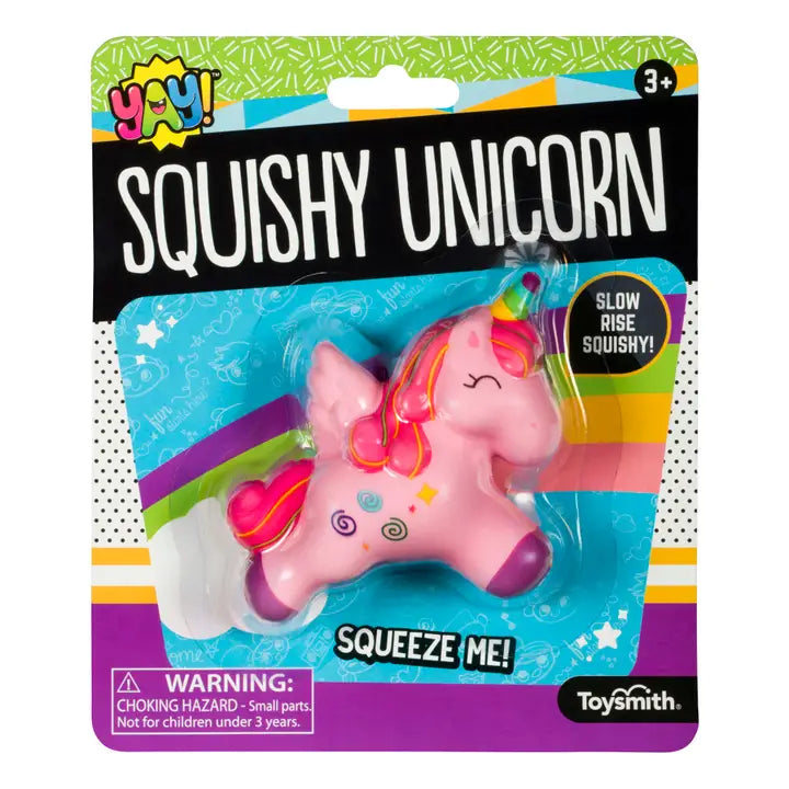 Toysmith Squishy Unicorn, Slow Rise, Fun Size