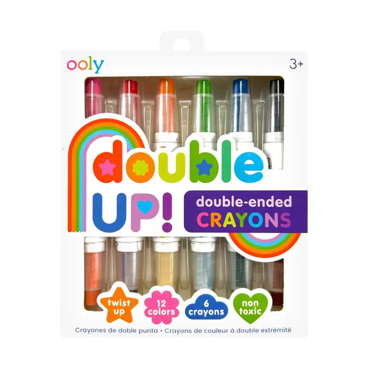 Ooly Double Up! Double-Ended Crayons (Set of 6 / 12 Colors)