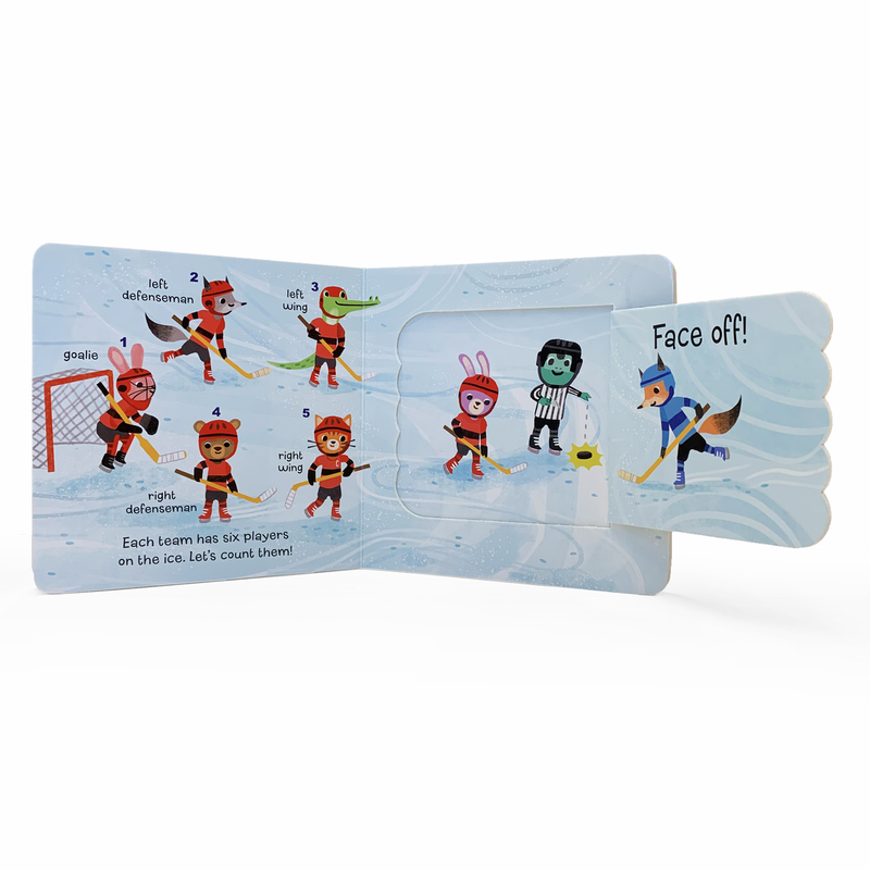Cottage Door Press - Let's Play Hockey Lift-a-Flap Sports Board Book