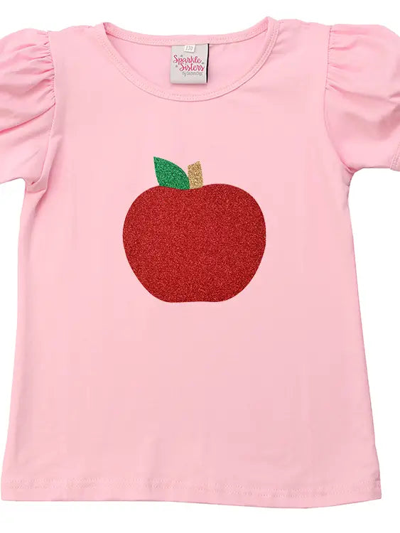 Sparkle Sisters Pink Apple Tshirt