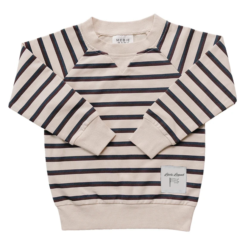 Mebie Baby Striped Crewneck