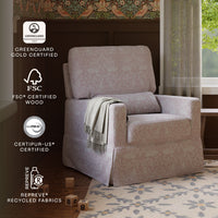 Morris & Co. x Namesake Crawford Pillowback Comfort Swivel Glider