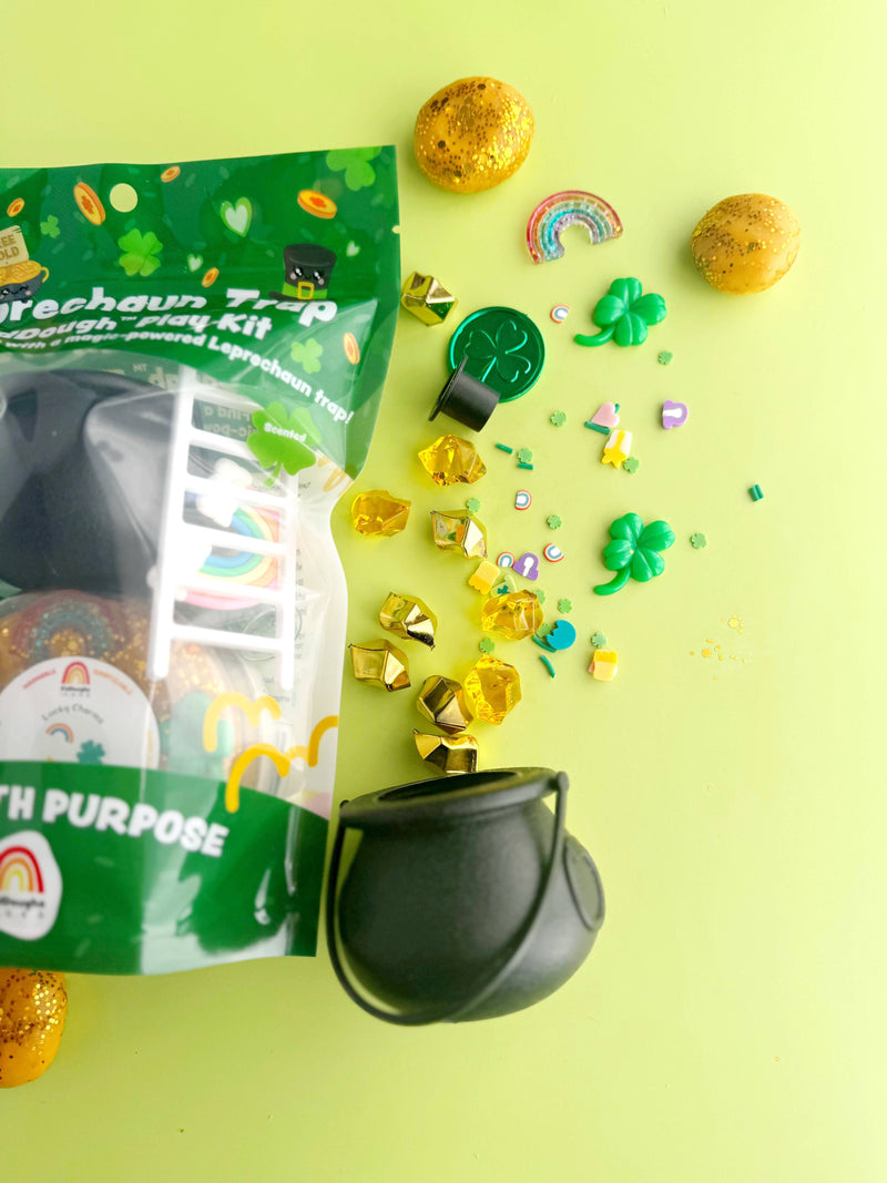Earth Grown KidDoughs (KidDoughs by EGKD) - St. Patrick's Leprechaun Trap KidDough Play Kit