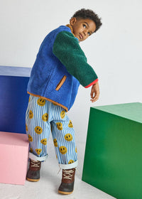 Alice & Wonder - Color Block Fleece Pullover - Blue