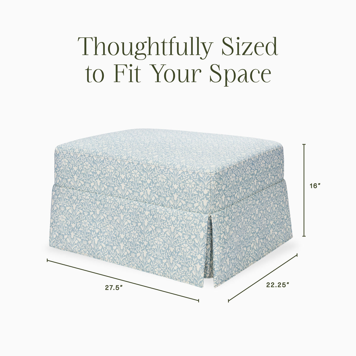 Morris & Co. x Namesake Crawford Gliding Ottoman