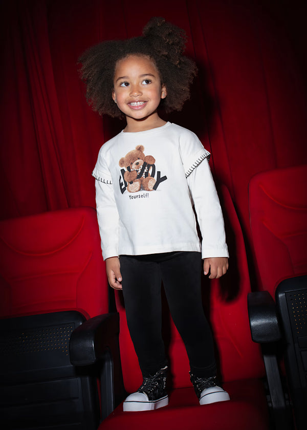 Mayoral Basic Velvet Leggings- Black