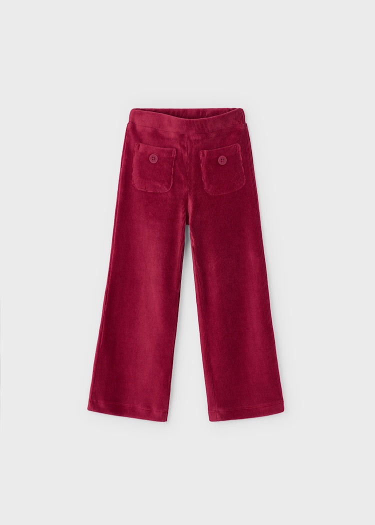 Mayoral Girl Corduroy Pants II Cherry