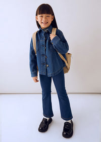 Mayoral Girl Flare Leggings II Dark Denim