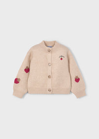 Mayoral Girl Knit Cardigan II Sesame-Red