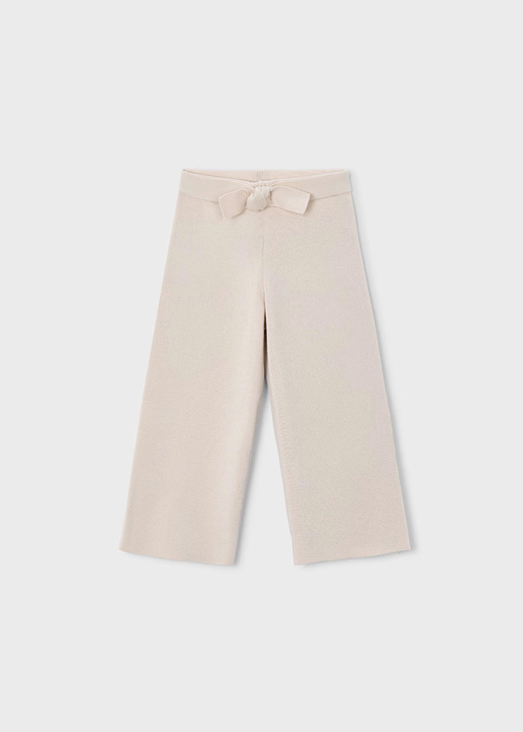 Mayoral Girl Knit Culotte Pants II Heather Toffee