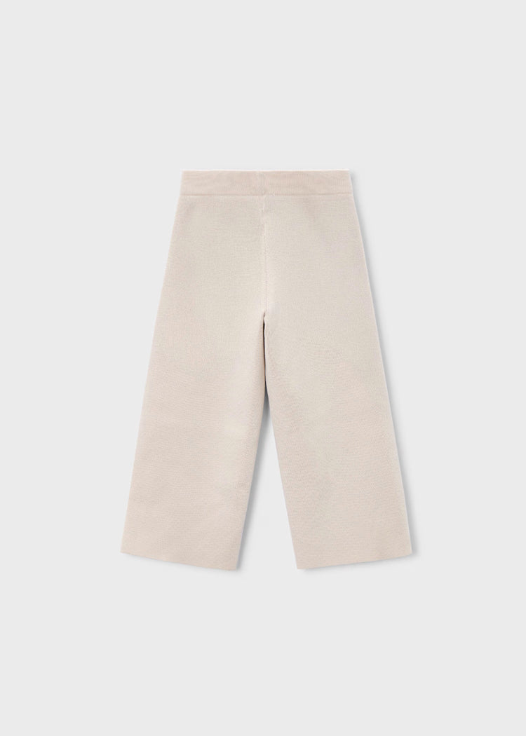 Mayoral Girl Knit Culotte Pants II Heather Toffee