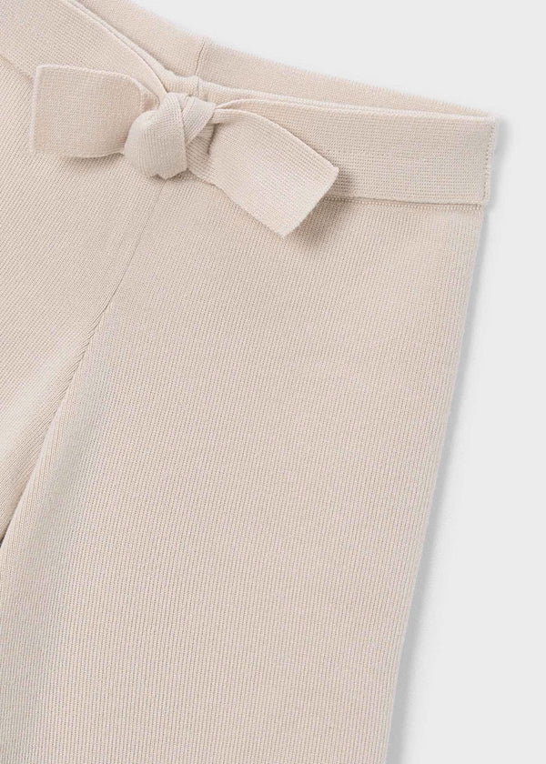 Mayoral Girl Knit Culotte Pants II Heather Toffee