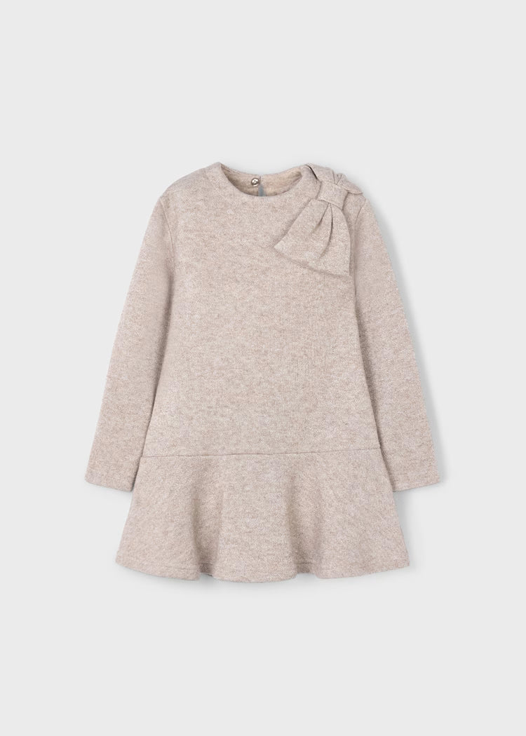 Mayoral Girl Knit Dress II Heather Toffee