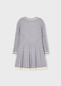 Mayoral Girl Knit Dress II Silver