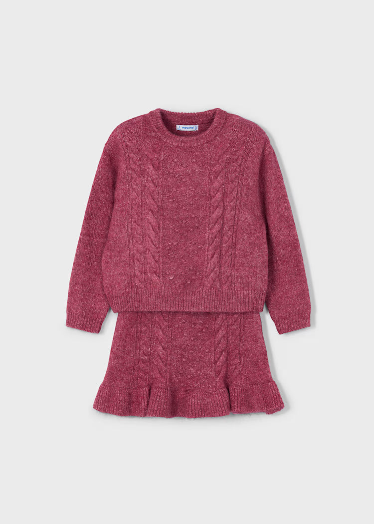 Mayoral Knit Sweater and Skirt Set