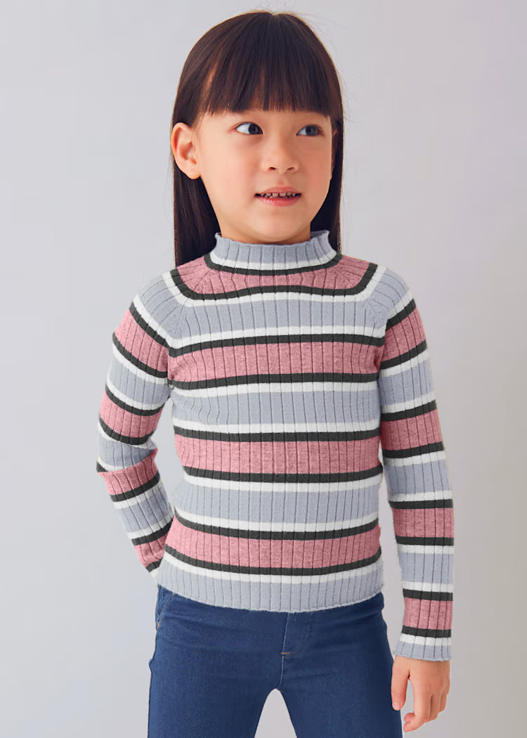 Mayoral Girl Mock Neck Knit Sweater