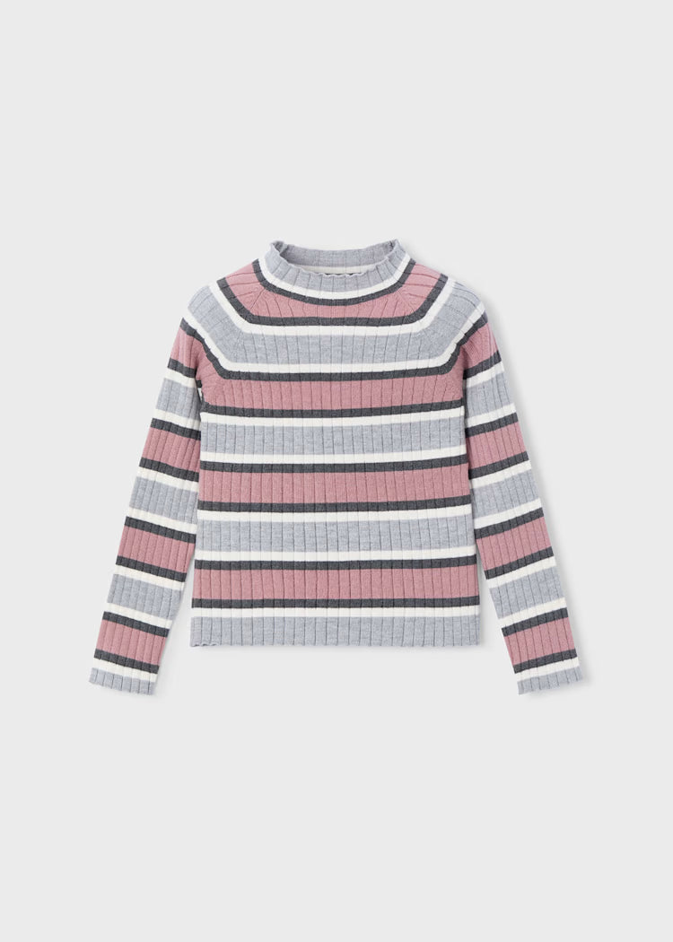 Mayoral Girl Mock Neck Knit Sweater