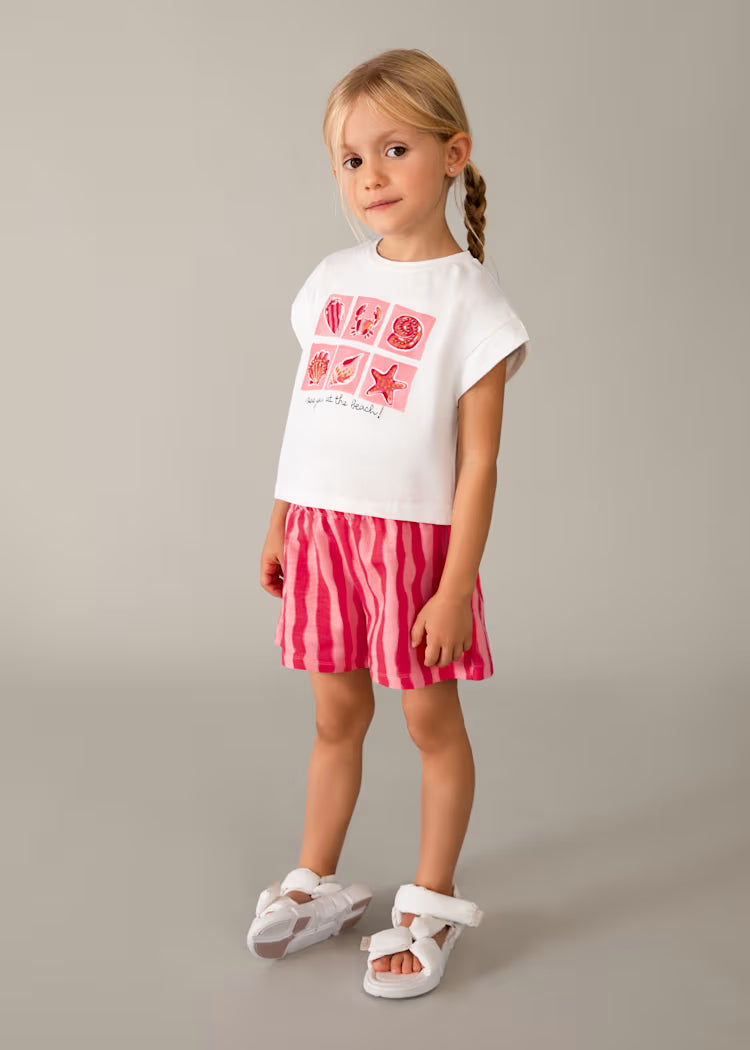 Mayoral Printed Shorts and T-shirt Set
