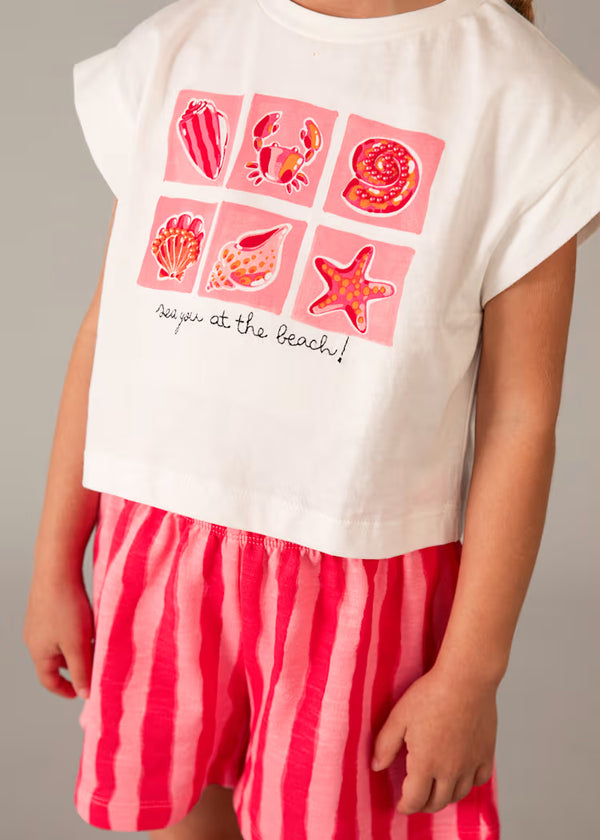Mayoral Printed Shorts and T-shirt Set