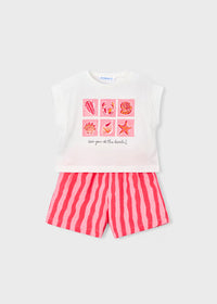 Mayoral Printed Shorts and T-shirt Set