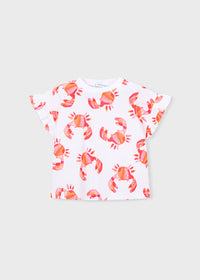 Mayoral Girl Printed T-shirt- Crab