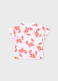 Mayoral Girl Printed T-shirt- Crab