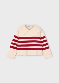 Mayoral Girl Striped Knit Sweater