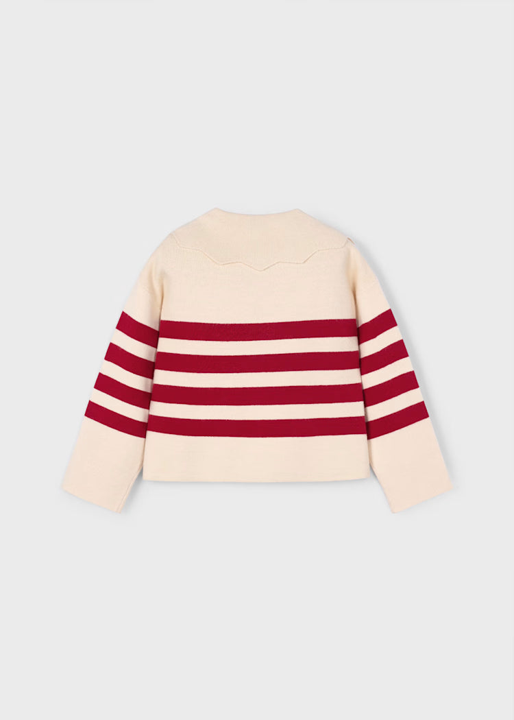 Mayoral Girl Striped Knit Sweater