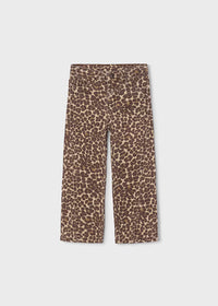 Mayoral Girl Leopard Twill Pants