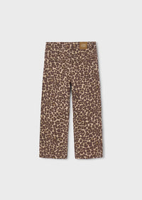 Mayoral Girl Leopard Twill Pants