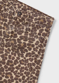 Mayoral Girl Leopard Twill Pants