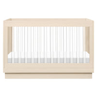 Babyletto Harlow Acrylic 3-in-1 Convertible Crib with Toddler Bed Conversion Kit