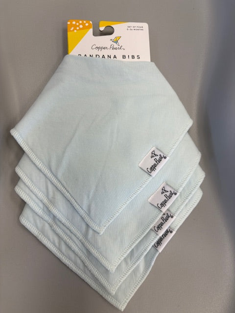 Copper Pearl 4 Pack Baby Bandana Bibs