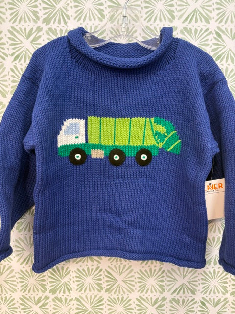 Claver Garbage Truck Roll Neck Sweater