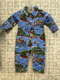 Maddie & Connor Co. Seaside Boys Holiday Romper