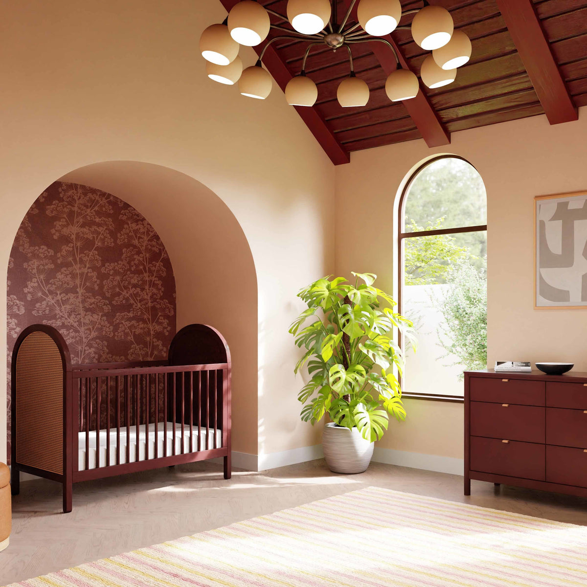 Babyletto Bondi Cane 3-in-1 Convertible Crib with Toddler Bed Conversion Kit
