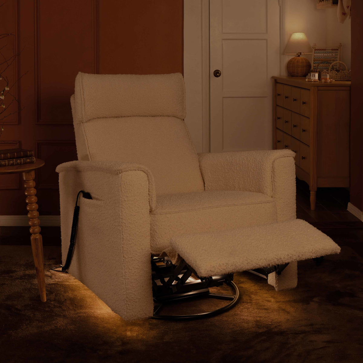 Namesake Willa Deluxe Power Recliner and Swivel Glider with Heat and Massage