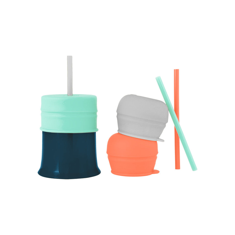 Boon SNUG™ STRAW Universal Silicone Straw Lids & Cup