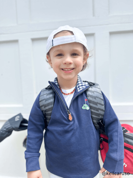 Mud Pie Golf Quarter Zip Navy