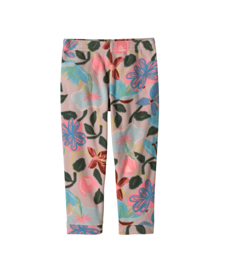 Patagonia Baby Micro D Bottoms- Hopes and Blooms: Fuzzy Mauve