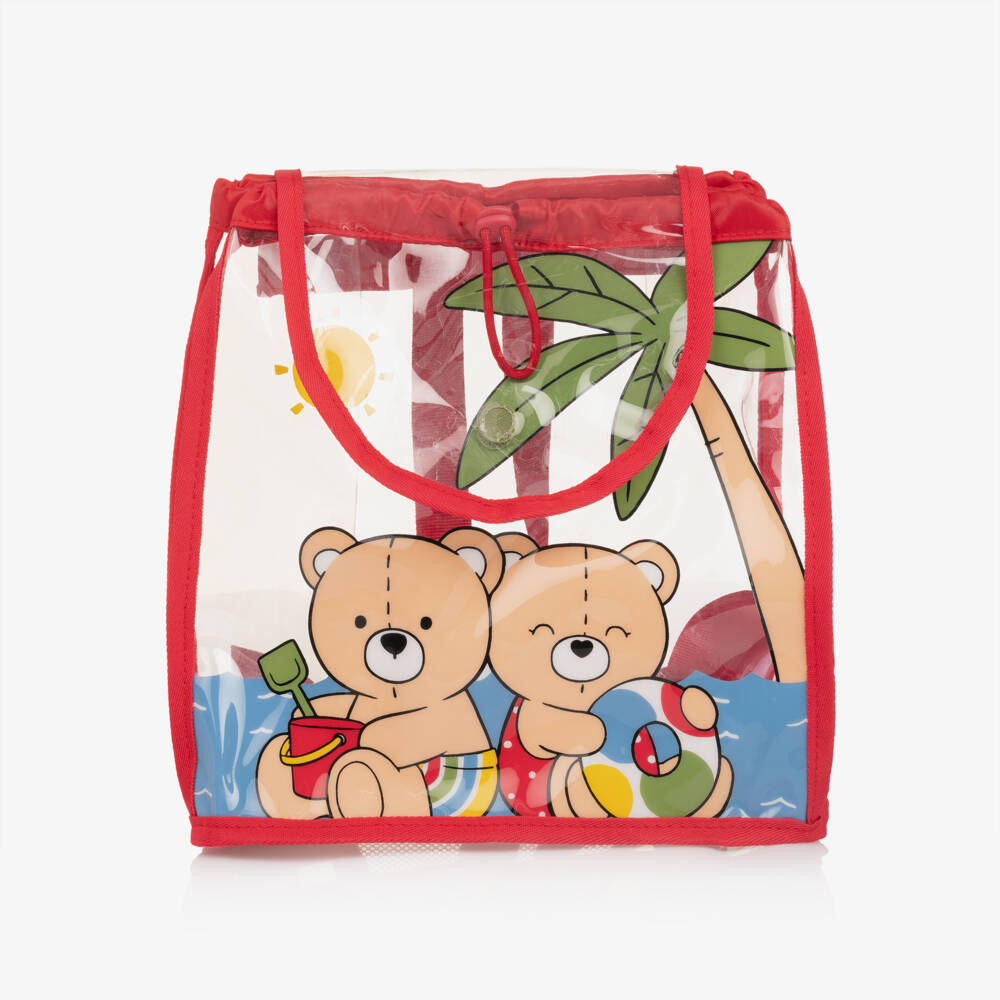 Transparent Teddy Bear Backpack Blue Transparent Teddy Bear Backpack – Mon Belle Amie main image 4