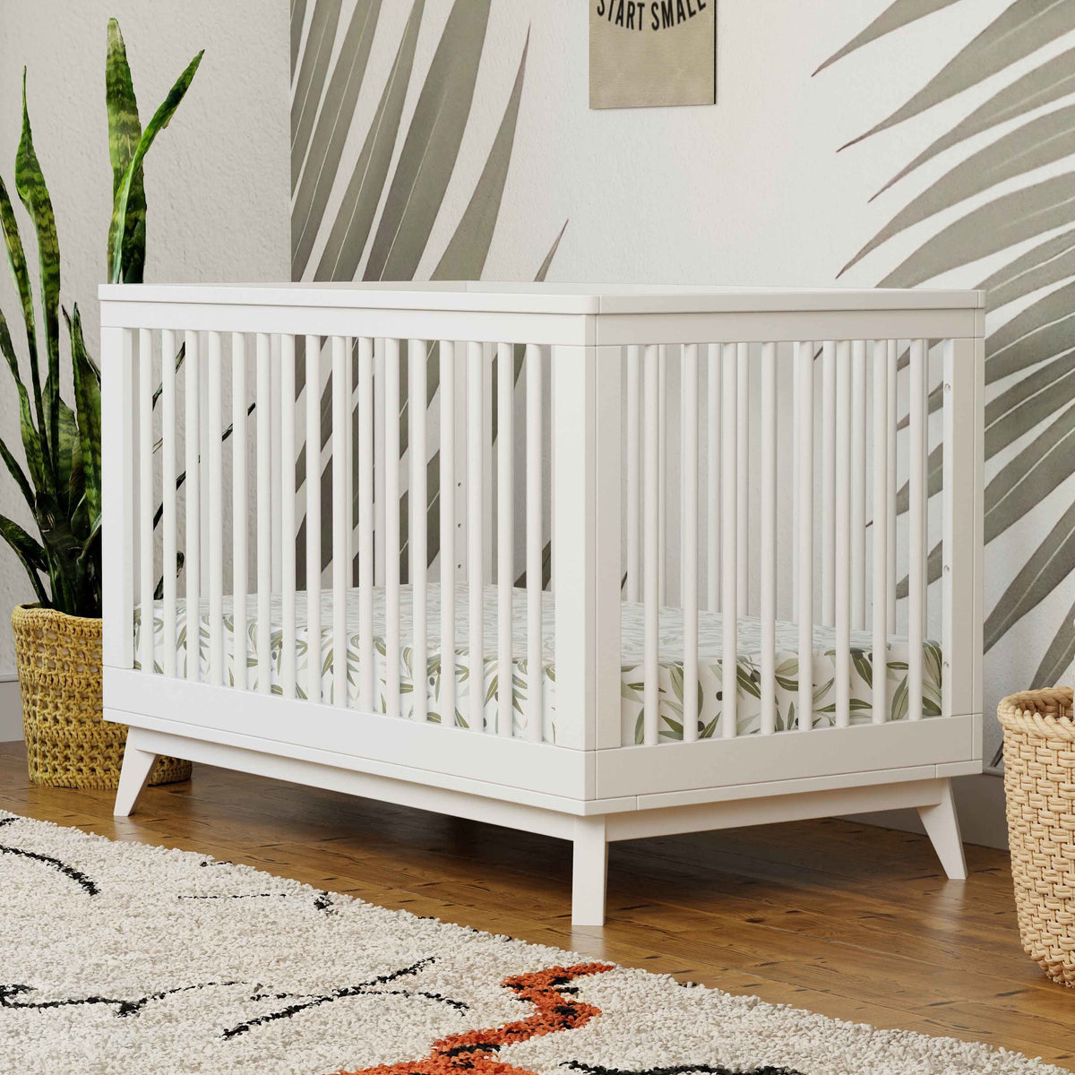 Babyletto Scoot 3-in-1 Convertible Crib with Toddler Bed Conversion Kit